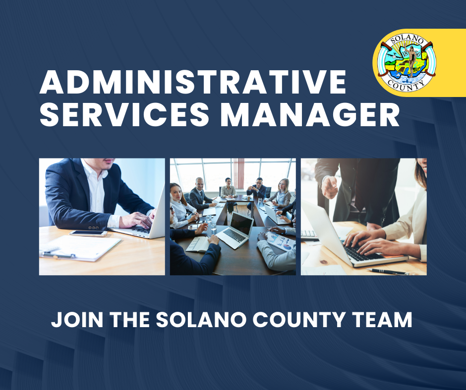 Job Announcement Administrative Services Manager County of Solano